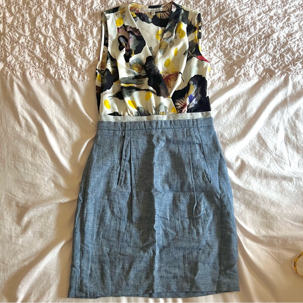 RACHEL Rachel Roy Watercolor Floral Dress Size 0
